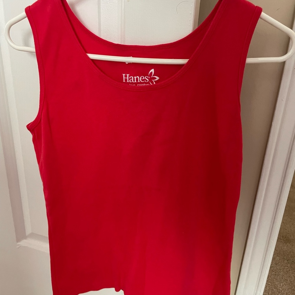 Hanes new red tank top